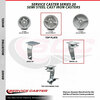 Service Caster 5 Inch Semi Steel Cast Iron Wheel Swivel Caster with Roller Bearing SCC SCC-20S520-SSR